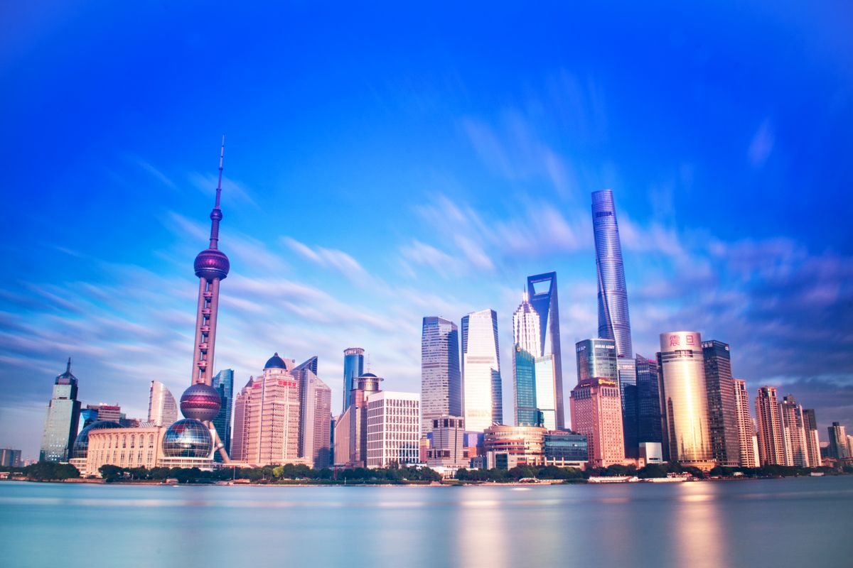 Shanghai skyline across the Huangpu River
