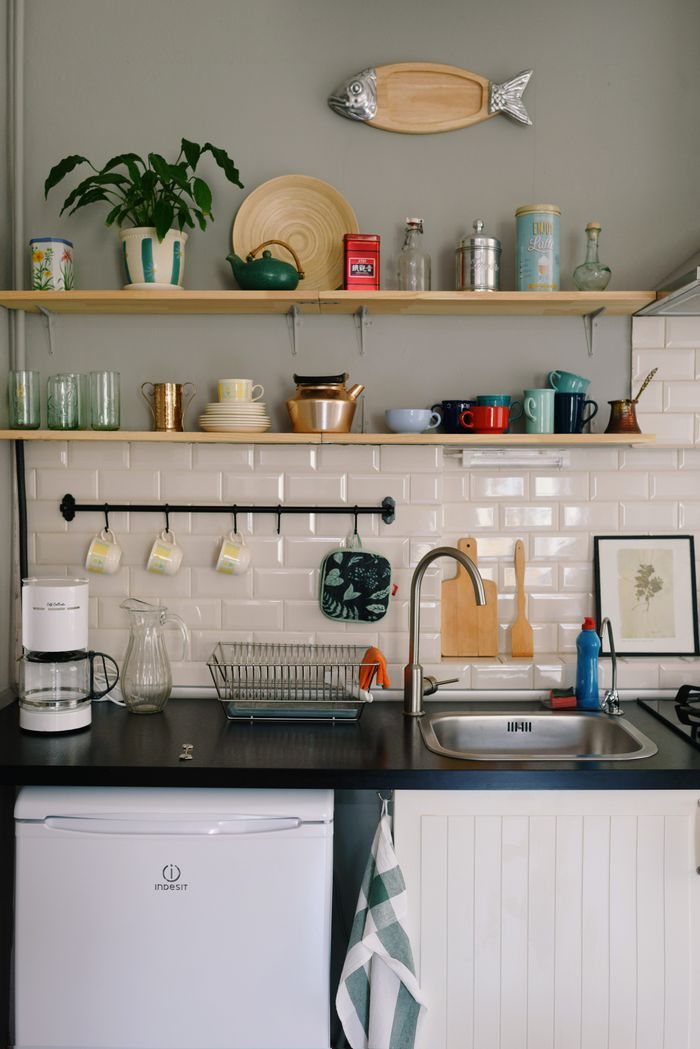 Kitchen appliances in a contemporary interior